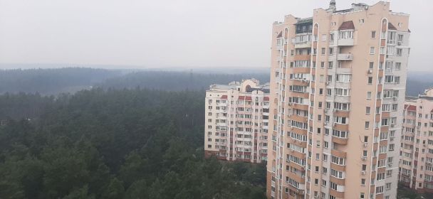 Краєвид з Українки на Київ / © ТСН.ua