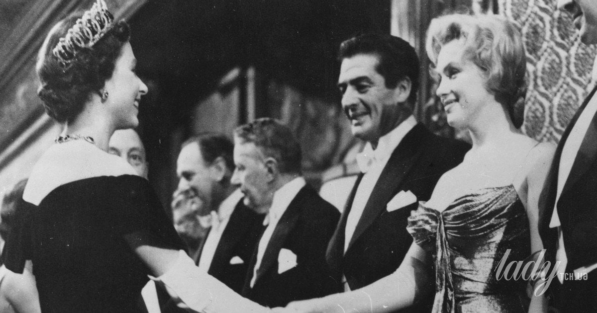 Королева Єлизавета II та Мерилін Монро