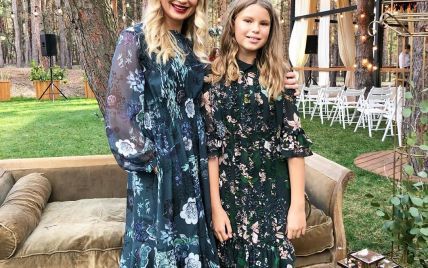 Лидия Таран поздравила дочь с 13-летием фото из роддома