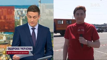 Уникальные кадры падения обломков ракеты в Киеве! Камеры наблюдения все зафиксировали