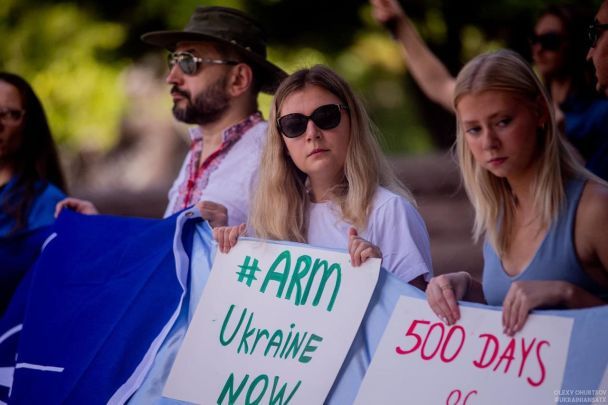 Акція на підтримку членства України в НАТО / © t.me/spravdi