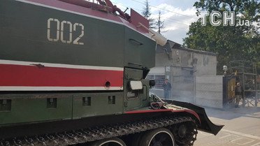 Пожежні танки у Калинівці / © Фото Івана Гребенюка/ТСН