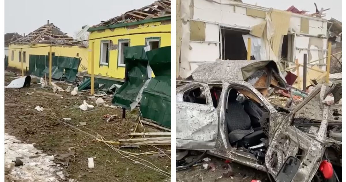 Руйнування у Воронезькій області внаслідок падіння російської ракети / Колаж: ТСН.ua