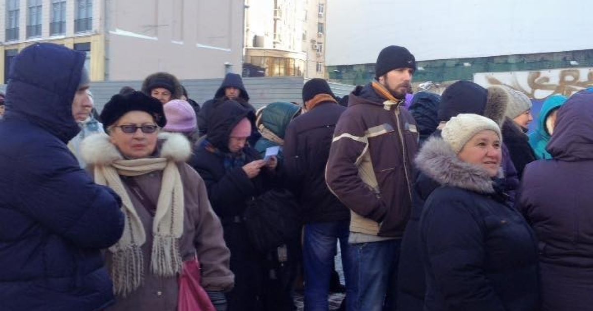 Организованная колонна митингующих / © facebook/Андрей Дзиндзя