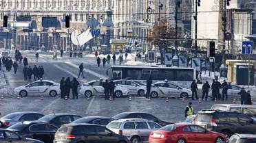 Перекриті вулиці в центрі Києва / © УНІАН