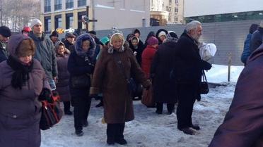 Організована колона мітингувальників / © facebook/Андрій Дзиндзя