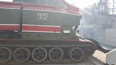 Пожежні танки у Калинівці / © Фото Івана Гребенюка/ТСН