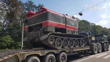 Пожежні танки у Калинівці / © Фото Івана Гребенюка/ТСН