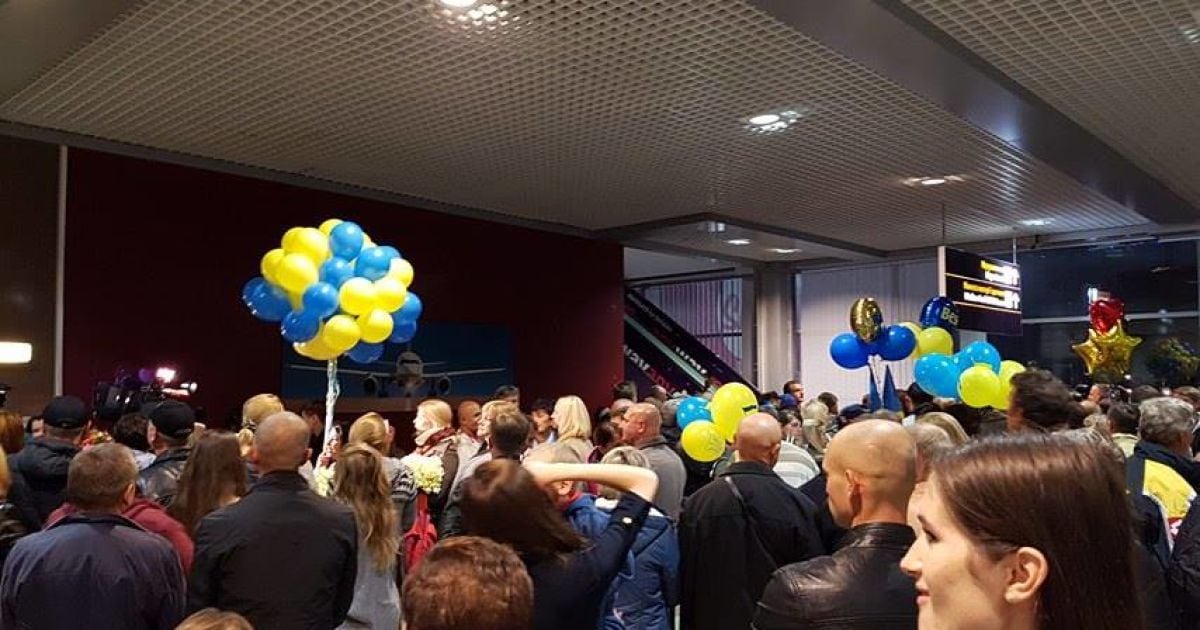 Зустріч паралімпійців у Борисполі_2 / © Фото Івана Гребенюка/ТСН