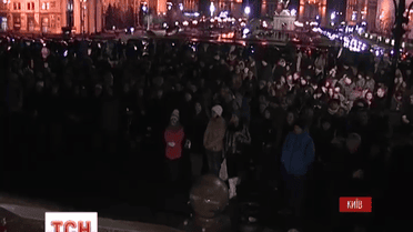 У Києві на Майдані пом'янули загиблого Кузьму