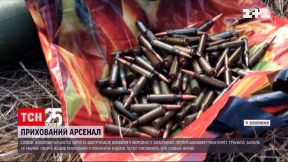 У Запоріжжі знайшли схованку з великою кількістю зброї та боєприпасів | Новини України