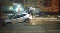 У Харкові під асфальт провалився автомобіль