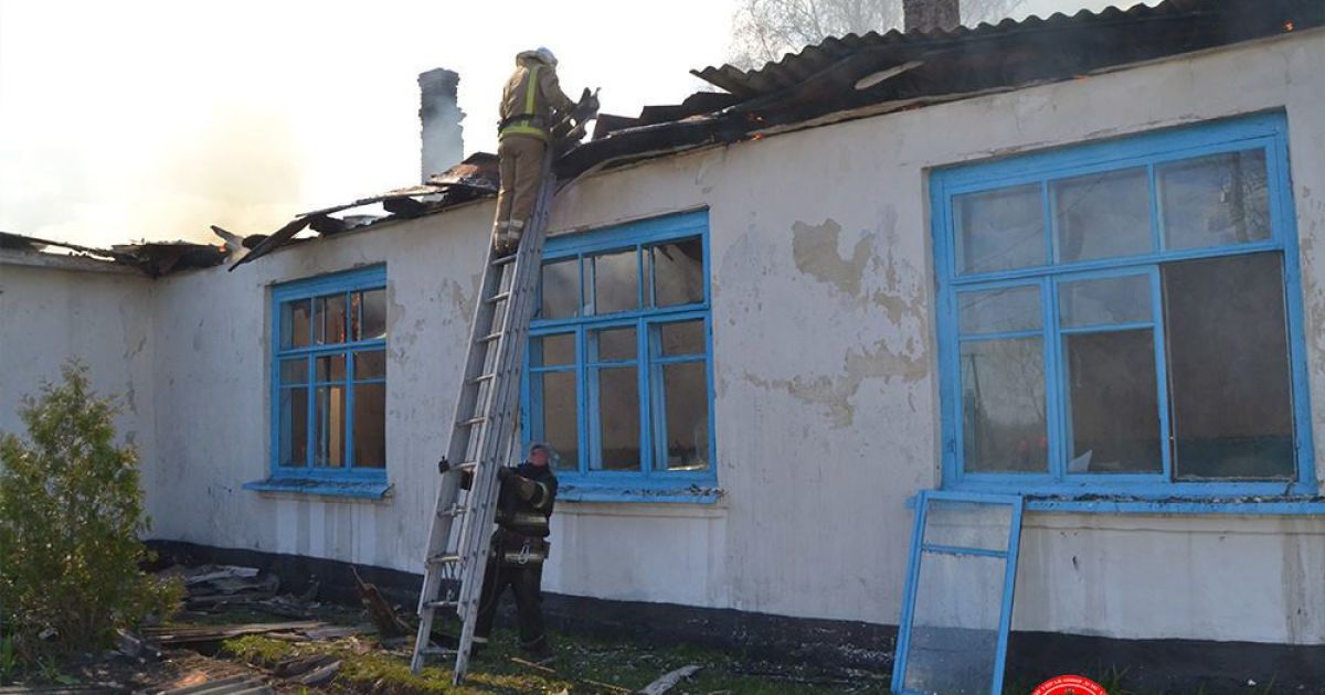 на рівненщині горіла школа_6 / © Головне управління ДСНС у Рівненській області