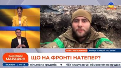 "Все нормально, можем продолжать": боец дал интервью во время обстрела