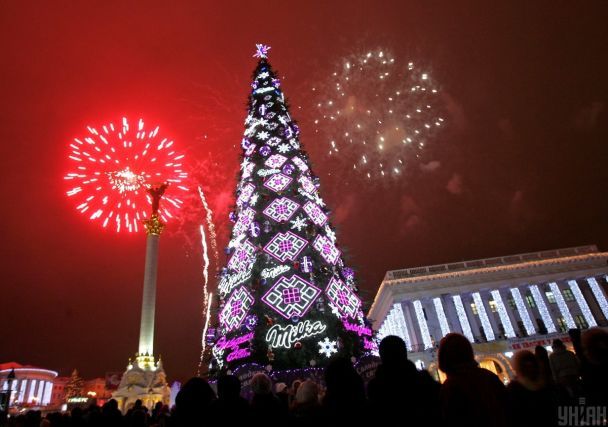 Елка в Киеве в 2010 году