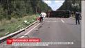 В Черниговской области перевернулся автобус с пассажирами