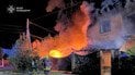 Пожежа в Київській області через російську атаку у ніч проти 20 квітня