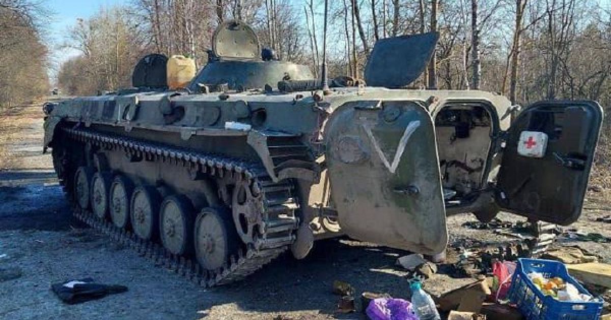 Под Киевом ВСУ уничтожили технику оккупантов: фото