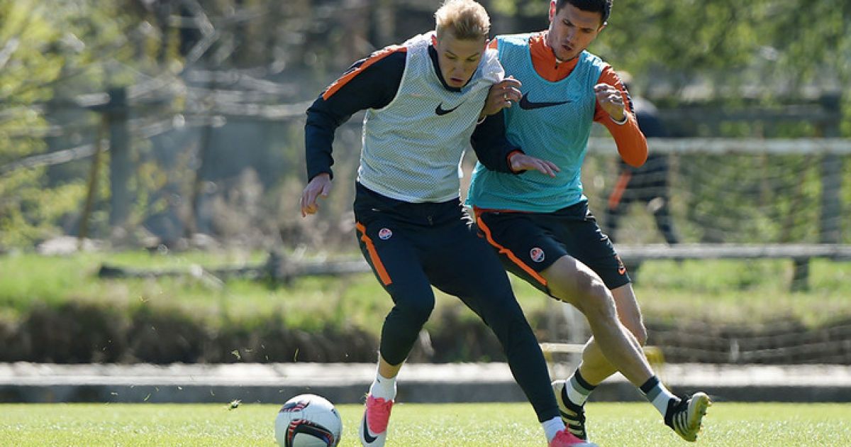 Тренировка "Шахтера" перед матчем с "Динамо" в 26-м туре УПЛ