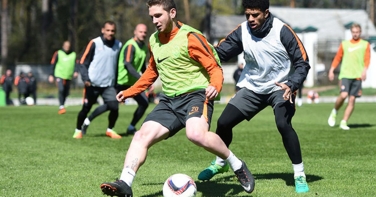 Тренировка "Шахтера" перед матчем с "Динамо" в 26-м туре УПЛ