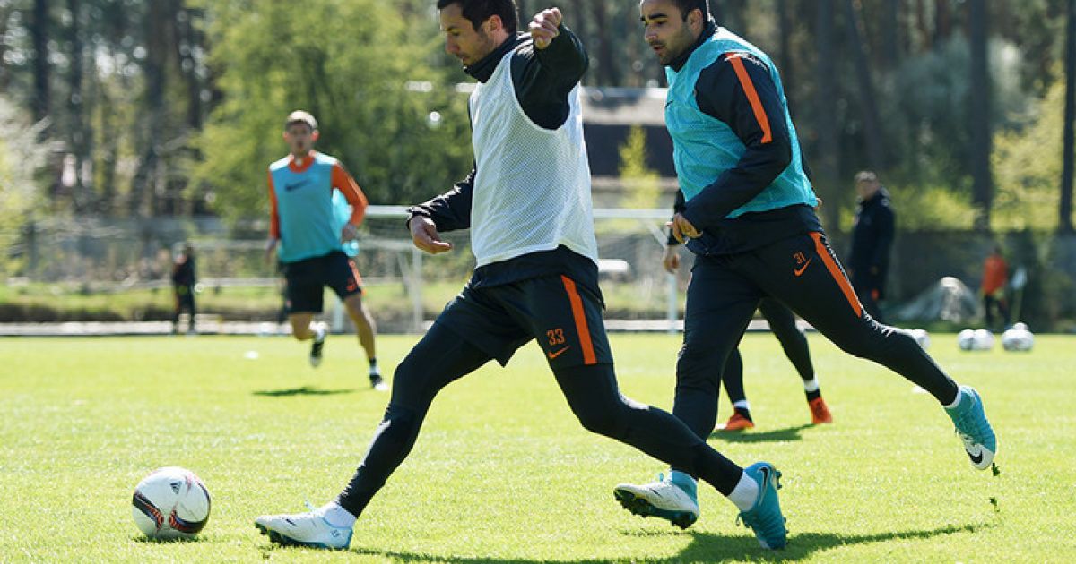 Тренировка "Шахтера" перед матчем с "Динамо" в 26-м туре УПЛ