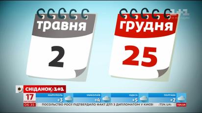 Украинцы будут отдыхать 25 декабря