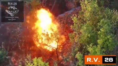 Воины ВСУ показали применение дронов с термитной смесью по врагу