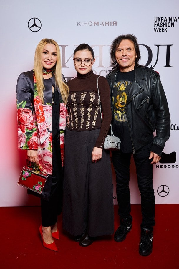 Ольга Сумська з донькою Ганною і чоловіком Віталієм Борисюком/Фото Maksim Lisovoi