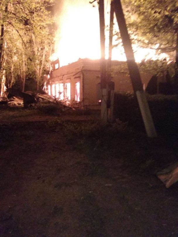 Знищений музей Григорія Сковороди / © Фото голови Харківської обласної державної адміністрації Олега Синєгубова