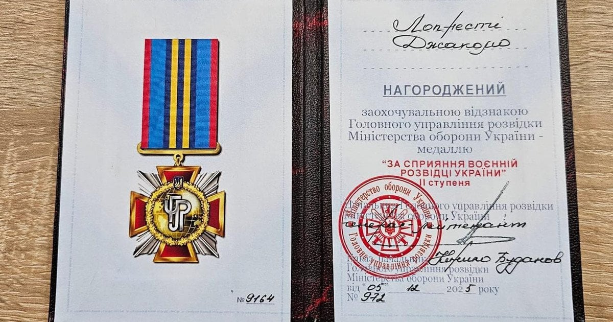 Британський доброволець Джек Лопресті: «Надзвичайно гордий отримати відзнаку від Буданова»