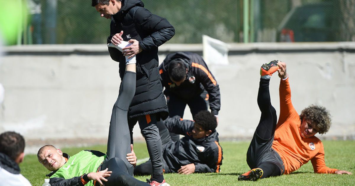 Тренировка "Шахтера" перед матчем с "Динамо" в 26-м туре УПЛ