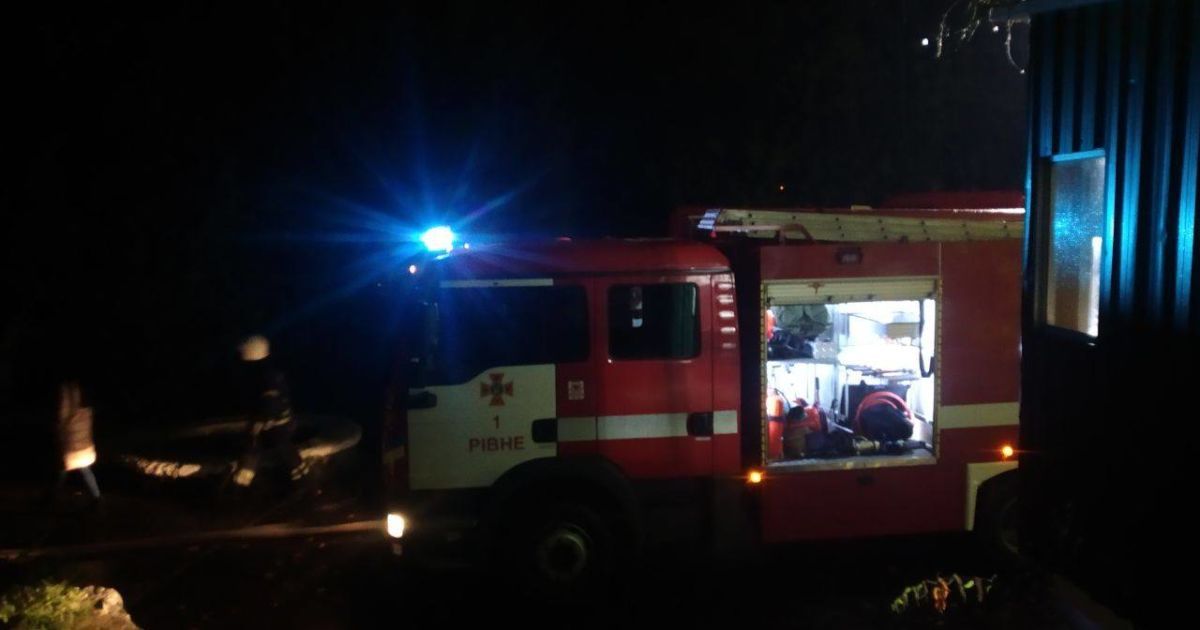 Пожежа ресторан Рівне_1 / © ГУ ДСНС України у Рівненській області