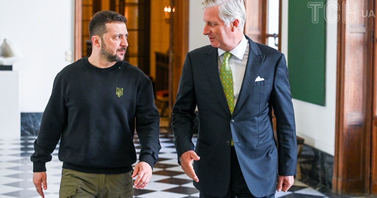 Владимир Зеленский и король Бельгии Филипп