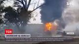 Новини України: у Запорізькій області вибухнув бензовоз, який злетів в кювет
