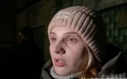 "Де зараз він – я нічого не знаю": на місці вибуху в Києві жінка розшукує чоловіка (відео)