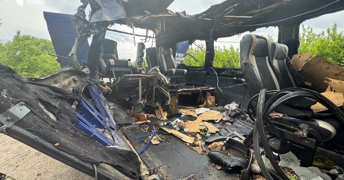 Атака на автобус в Сумской области.
