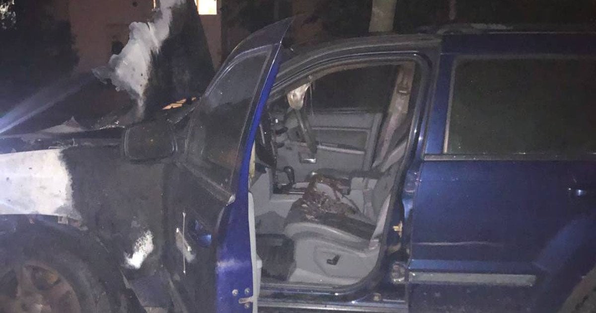 Підпалене авто