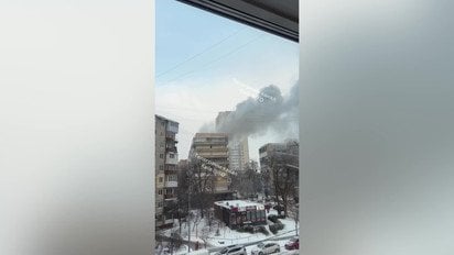 У Києві спалахнула пожежа