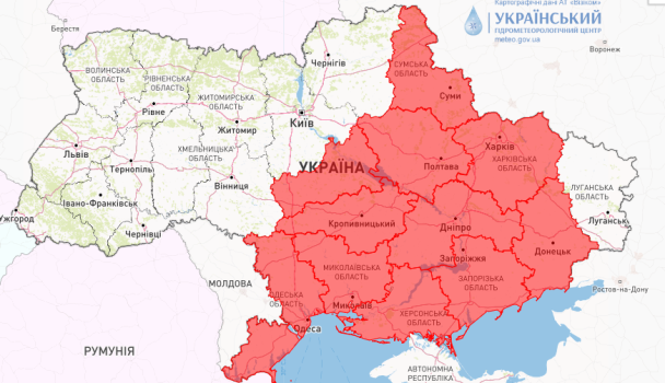 В низці регіонів України синоптики оголосили пожежну небезпеку через спеку. / © Укргідрометцентр