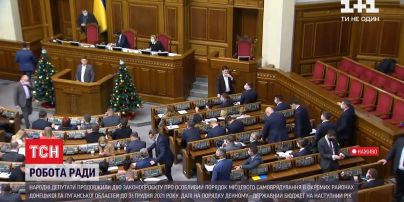 Робота парламенту: депутати проголосували за "особливий статус" Донбасу
