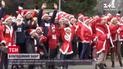 В Харькове прошел благотворительный забег Санта Клаусов | Новости Украины