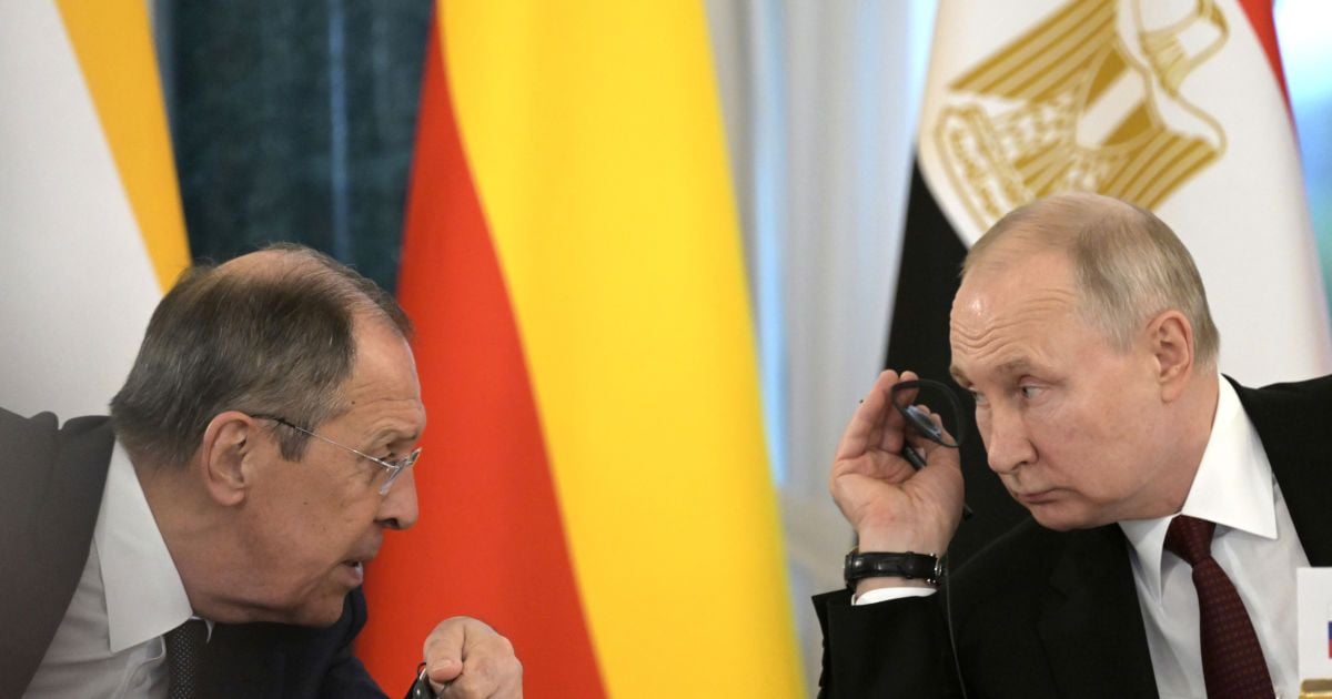Сергій Лавров і Володимир Путін.