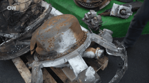 Блок розведення бойової частини виявлений в залишках Орешніка, Фото скрин відео CNN