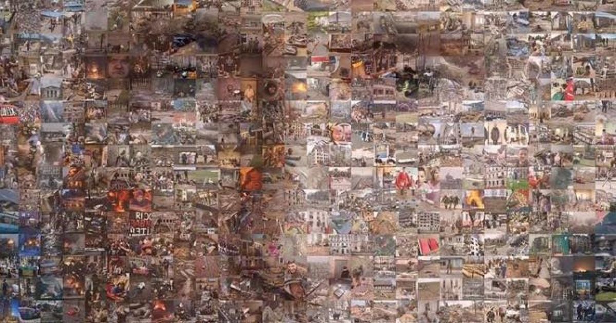 Фотограф склав портрет вбивці-Путіна із 1,5 тисячі знімків війни в Україні