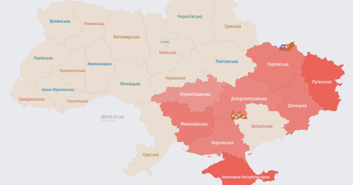 Мапа тривог