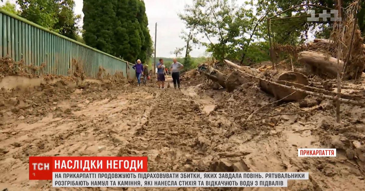 На Прикарпатье продолжают подсчитывать убытки от наводнения