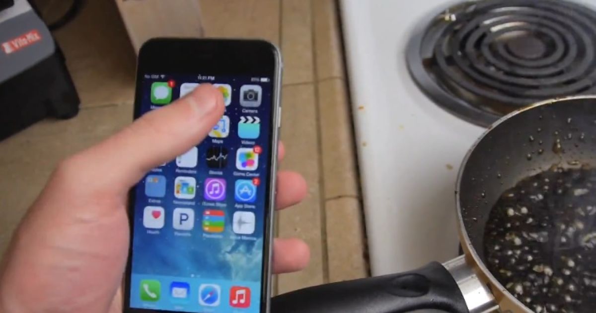 Над iPhone провели очередной эксперимент