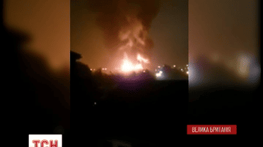 Потужна пожежа спалахнула за 50 кілометрів від Лондона