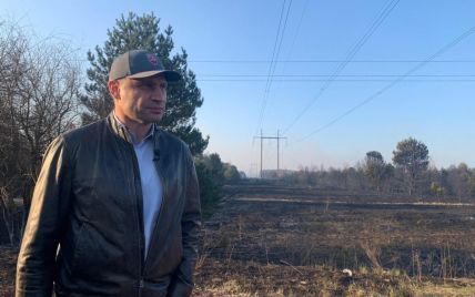 Кличко повідомив що з рівнем радіації в Зоні та Києві через пожежі в Чорнобилі