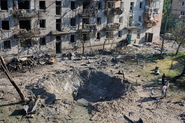 Киев, последствия атаки / © Associated Press